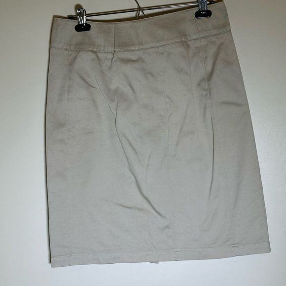 Ulla Johnson pencil skirt Beige silver button  8 Ulla Johnson tan career pencil - Picture 4 of 15